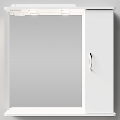 Водолей Мебель для ванной Колумбия 75 R белый – фотография-8